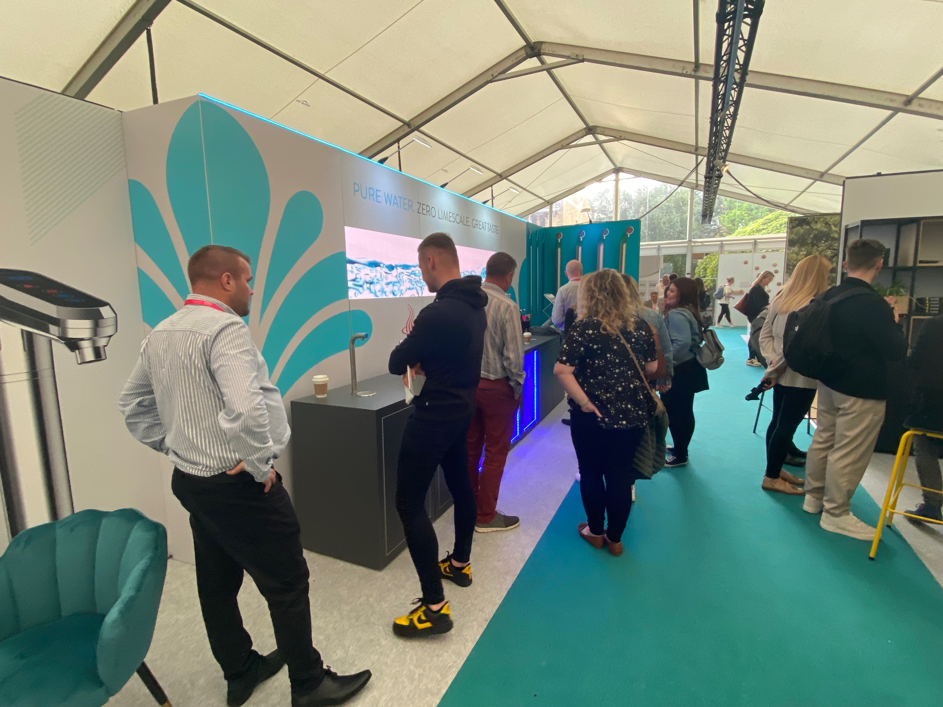 Aqua Libra meet visitors at CDW 2022 Stand